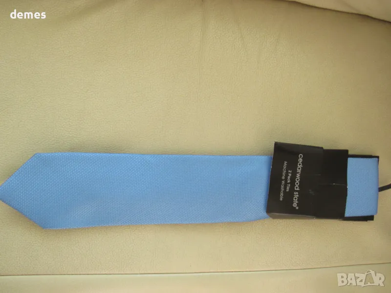 Луксозна светло синя вратовръзка, нова, снимка 1