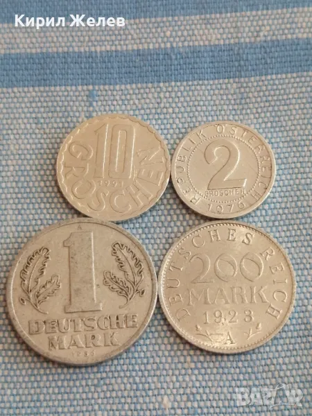 Четири монети от цял свят АВСТРИЯ,ГДР, ДОЙЧЕ РАЙХ стари редки за КОЛЕКЦИЯ 48560, снимка 1