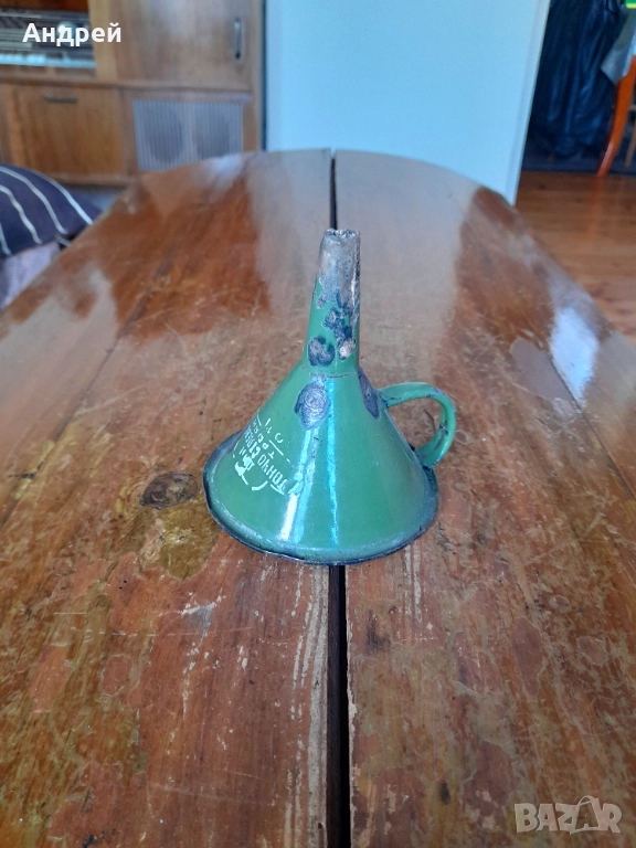 Стара емайлирана фуния, снимка 1