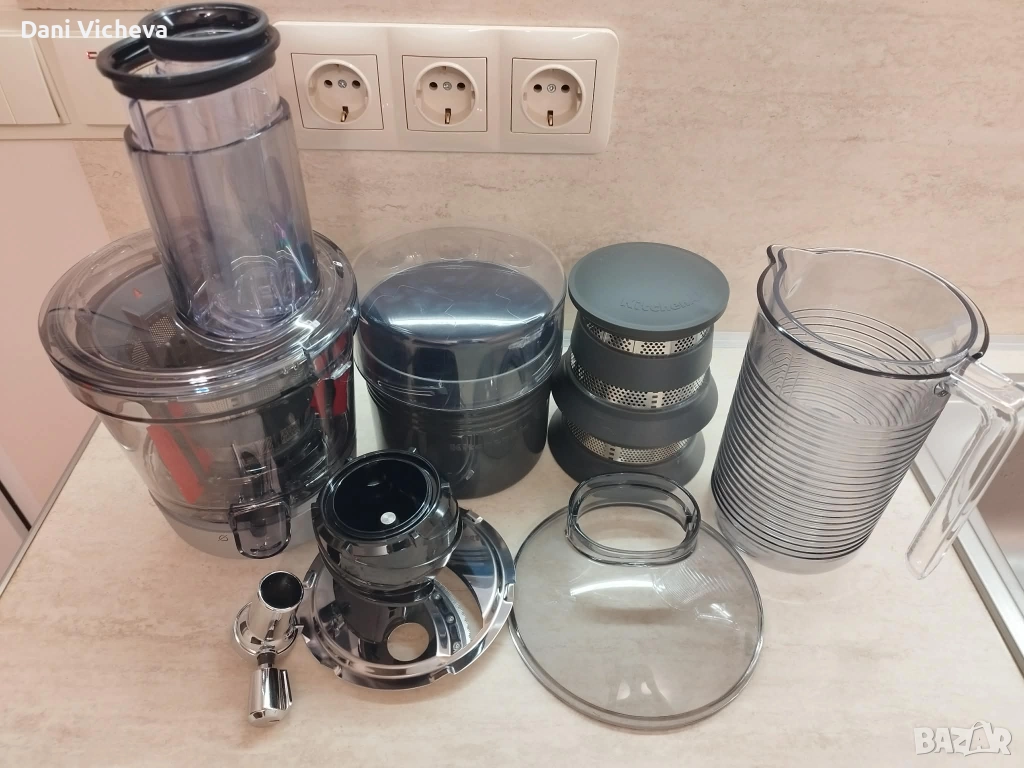 Аксесоар Slow Juicer KitchenAid, Сив, За миксери Artisan, снимка 1