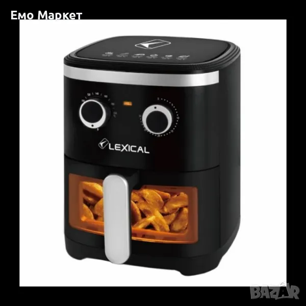 Фритюрник с горещ въздух LEXICAL LAF-3021 AirFryer 4,5l, снимка 1