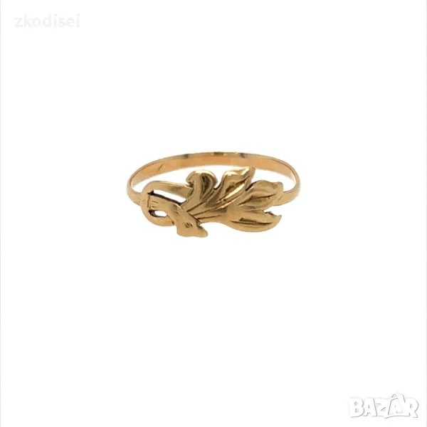 Златен дамски пръстен 1,49гр. размер:60 14кр. проба:585 модел:27005-2, снимка 1