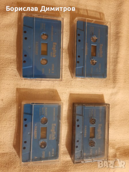 Продавам аудио касети 4 бр. за изучаване на "разговорен английски", снимка 1