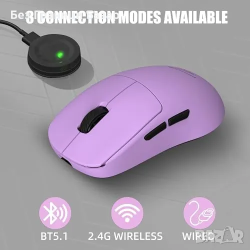Нова лека Безжична геймърска мишка Z2 Mini 30K DPI 8K 400ч Батерия, снимка 1