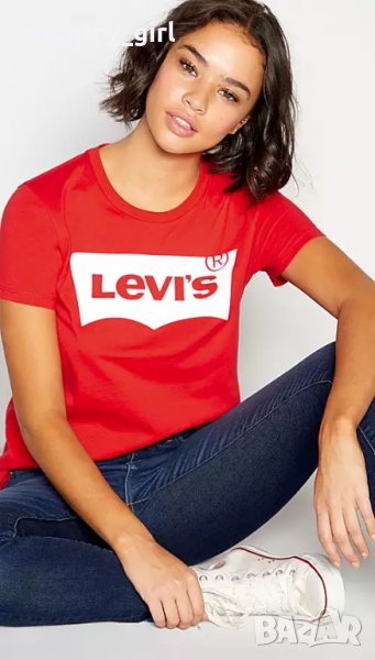 Levi's The Perfect Logo T-Shirt - страхотна дамска тениска , снимка 1