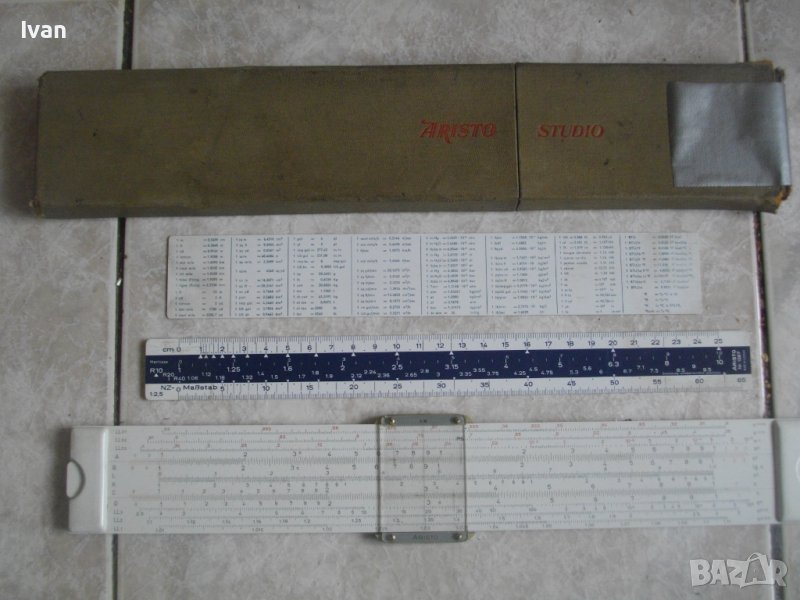 ARISTO STUDIO 968-Made in GERMANY-Винтидж Мерителна Линия 1958 г-Комплект-Техническа/Математическа, снимка 1