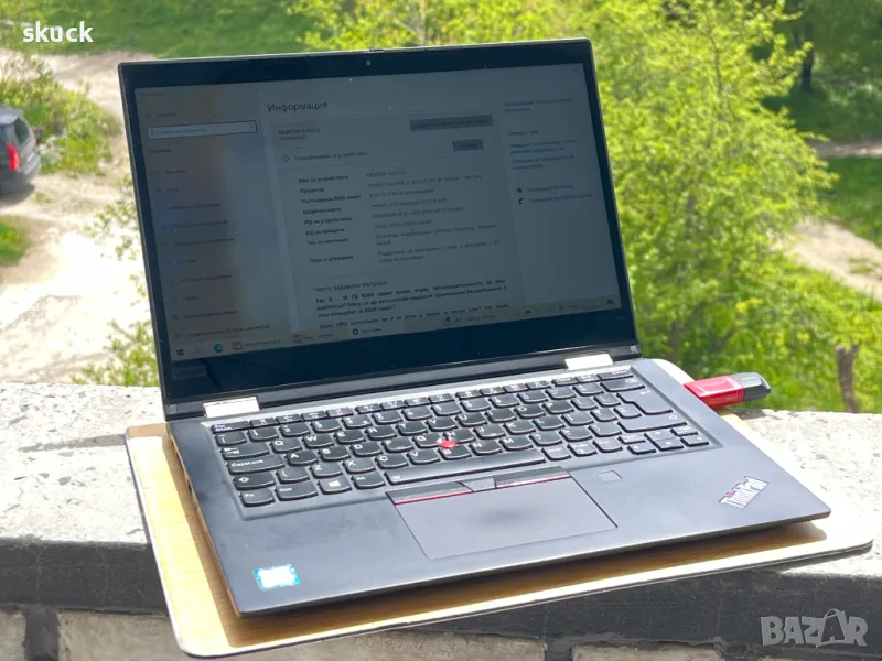 2в1 лаптоп и таблет: Lenovo ThinkPad X390 Yoga (i5-8265U, 8GB DDR4, 128GB SSD), снимка 1