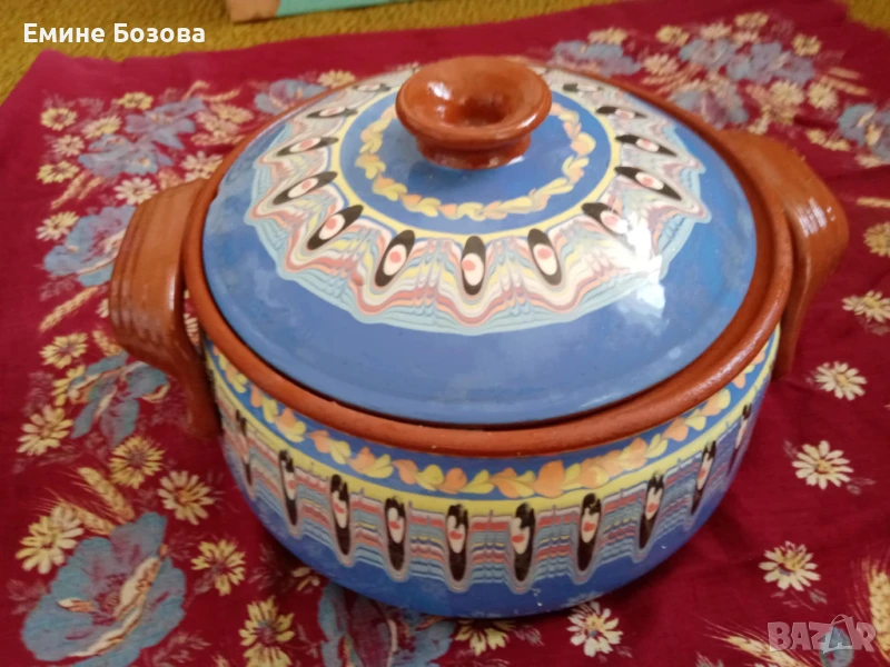 ГЮВЕЧ КЕРАМИЧЕН  ,и за декорация, снимка 1