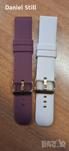 Дамски елегантни силиконови каишки 20мм , снимка 1