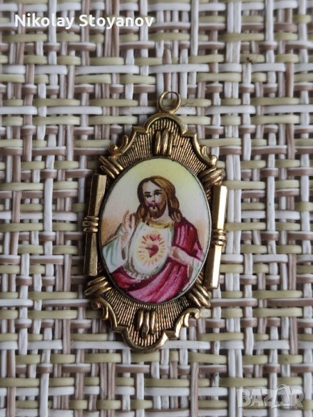 Иконка медальонче с Иисус Христос, снимка 1