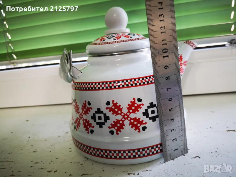 Емайлиран чайник, снимка 1