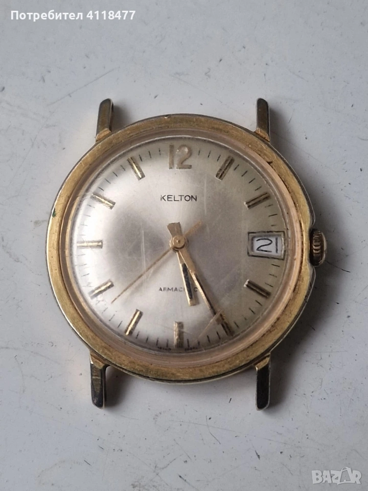 Механичен позлатен часовник , снимка 1