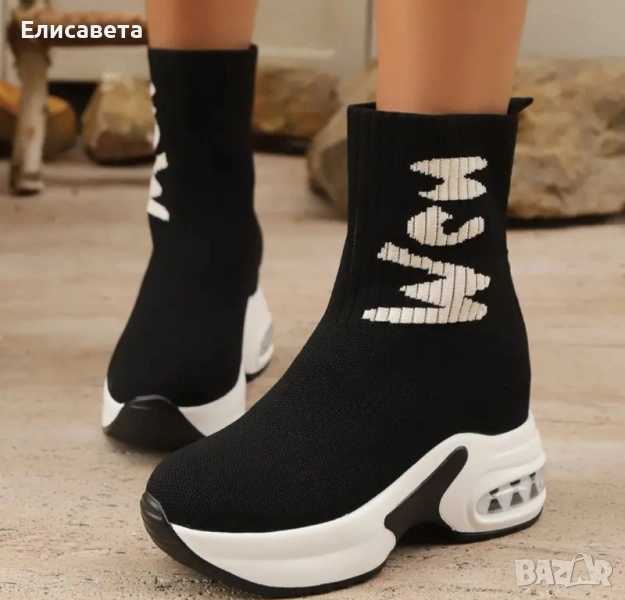 Дамски модерни кецове на платформа , снимка 1