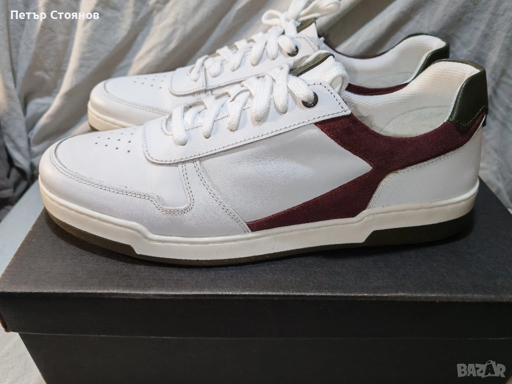 Стилни мъжки сникърси от естествена кожа Oliver Jacob №44, снимка 1