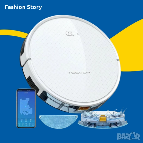 Прахосмукачка робот за сухо и мокро почистване Tesvor X500 Pro, снимка 1
