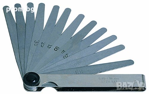 луфтомер, комплект луфтомери Mannesmann с 20 пластини, Германия, снимка 1