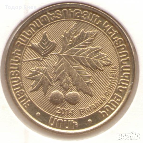 Armenia-200 Dram-2014-KM# 283-Platanus orientalis, снимка 1