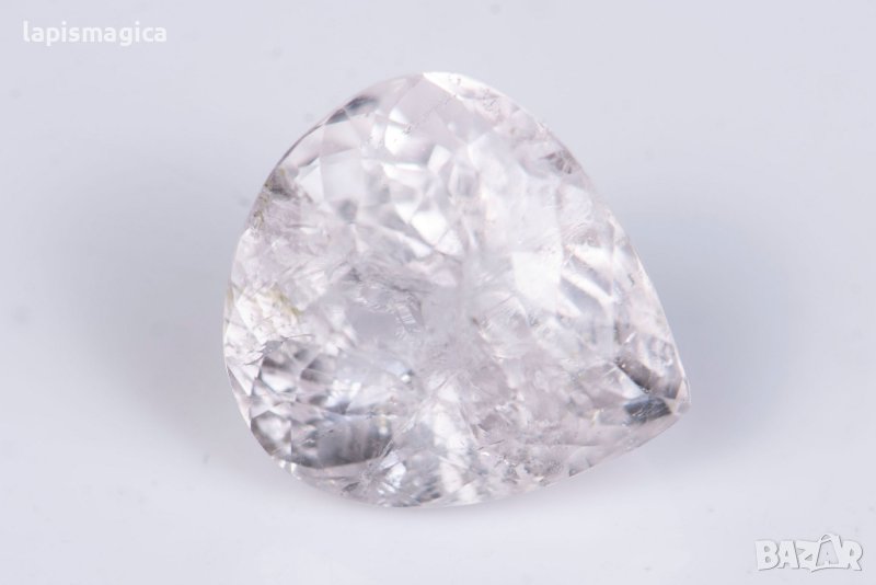 Морганит розов берил 5.89ct капковидна шлифовка, снимка 1