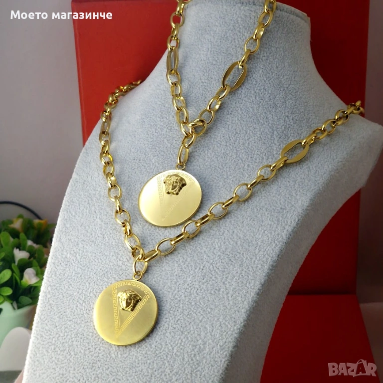 Versace Medusa Set 🟡 | медицинска стомана, снимка 1