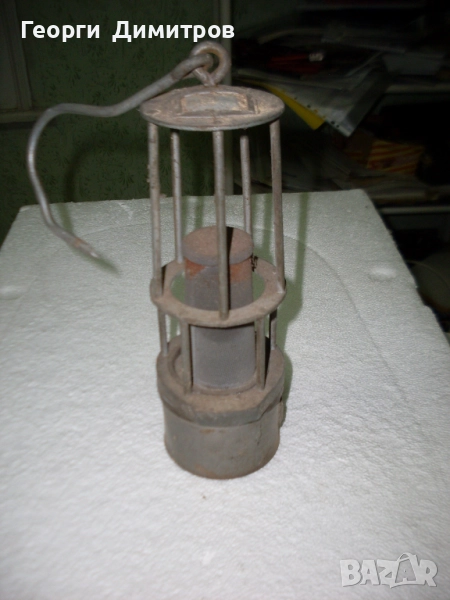 Продавам стара миньорска карбидна лампа, снимка 1