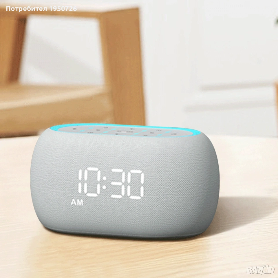 Цифров часовник с радио и Bluetooth говорител, снимка 1