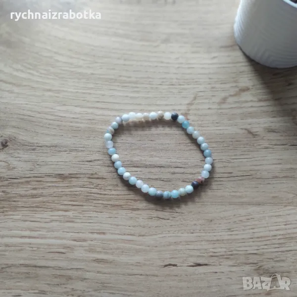 Гривна от Амазонит 4 мм., снимка 1