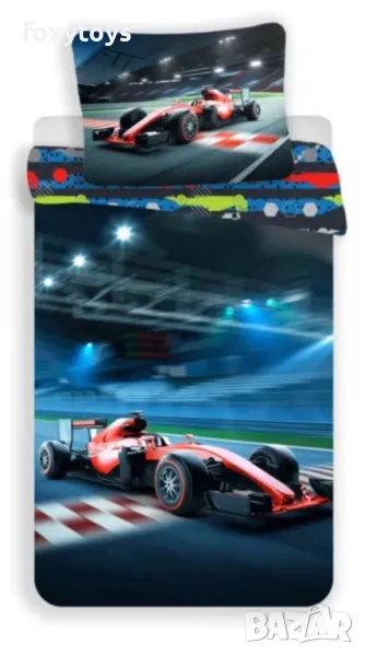 Детски спален комплект Формула 1/Formula 1, 140×200 cm, 70×90 cm, снимка 1