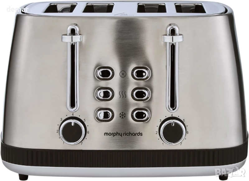 Тостер за 4 филии Morphy Richards Mexborough, 1860W,черна рамка,242901, снимка 1