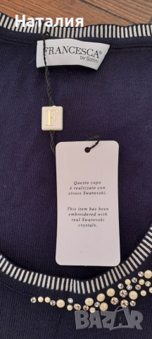 Нова блуза с камъни Swarovski с етикет  , снимка 2 - Блузи с дълъг ръкав и пуловери - 36388980