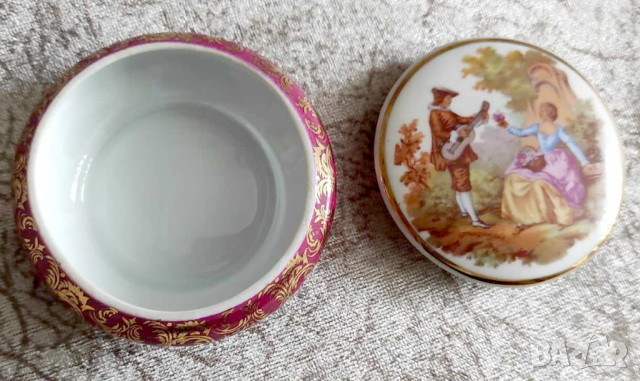 стара колекционерска купа Limoges, снимка 5 - Антикварни и старинни предмети - 44673511