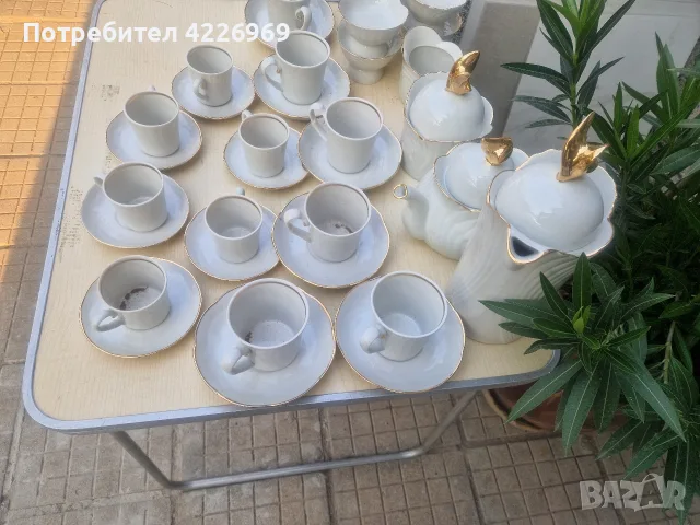 Стар руски комплесен сервиз за чай и кафе, снимка 2 - Сервизи - 55965592