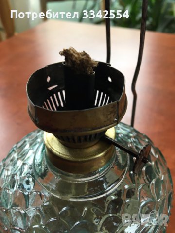 ЛАМПА ГАЗЕНА СТАРИННА ЗДРАВА ФЕНЕР СВЕТИЛНИК СТЪКЛО ФИТИЛ, снимка 2 - Антикварни и старинни предмети - 38082899
