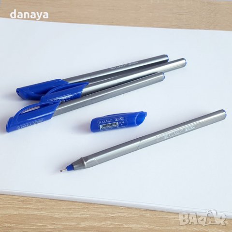 1586 Триъгълен син химикал CLARO, снимка 2 - Ученически пособия, канцеларски материали - 29925956