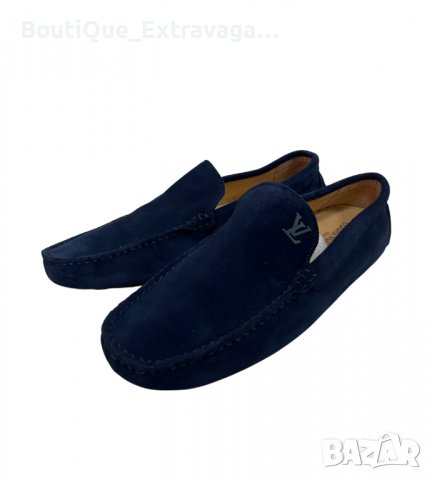 Мъжки мокасини Louis Vuitton Blue !!!, снимка 2 - Мокасини - 40124465