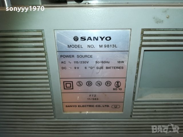 SANYO M9813L-1810201622, снимка 15 - Радиокасетофони, транзистори - 30463627