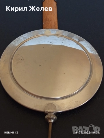 Махало за старинен стенен часовник рядко за КОЛЕКЦИЯ 50610, снимка 5 - Антикварни и старинни предмети - 51729410