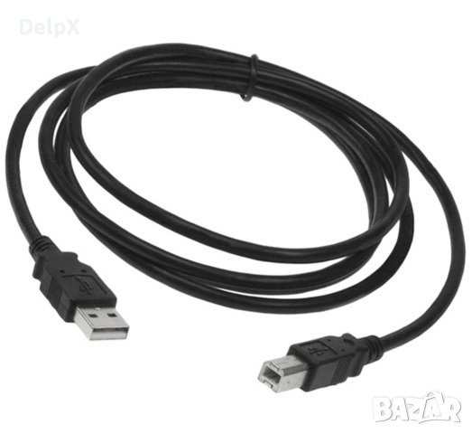 Кабел за принтер, скенер, плот, USB-A(м), USB-B(м), 5m, снимка 1