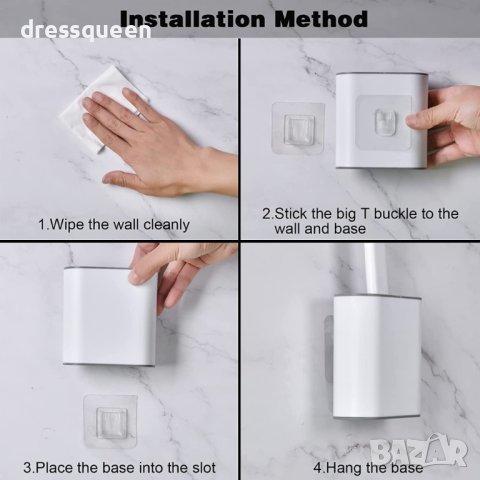 3858 Силиконова четка за почистване на тоалетна, снимка 3 - Други стоки за дома - 44240453