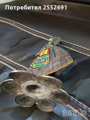 Сребърна фигура , снимка 3 - Антикварни и старинни предмети - 31420351