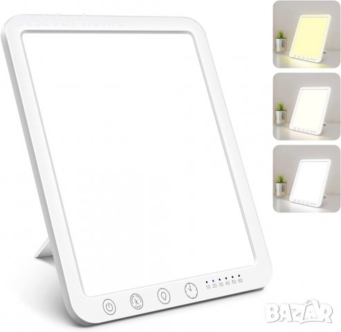 LED терапевтична лампа със сензорно управление, 5 нива на яркост и 6 нива таймер, снимка 6 - Лед осветление - 39455345