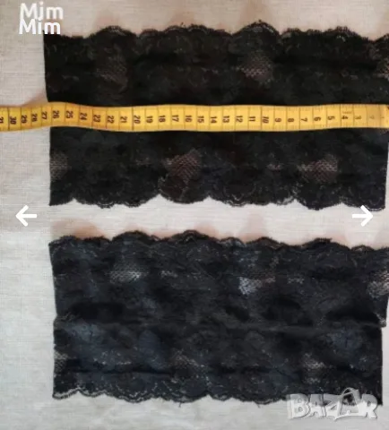 2XL Дантелени жартиери за бедра в бяло и черно , снимка 10 - Бельо - 56048812