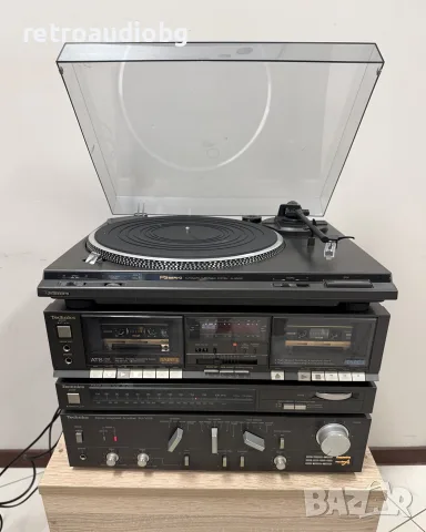 🔊Ретро аудио система - сет TECHNICS - усилвател, двукасетъчен дек, тунер и грамофон + опция колони🔊, снимка 3 - Аудиосистеми - 56091538