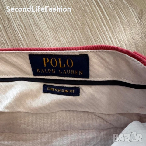 Дамски панталон Polo Ralph Lauren Chino размер 32/30 червен, снимка 4 - Панталони - 53107293