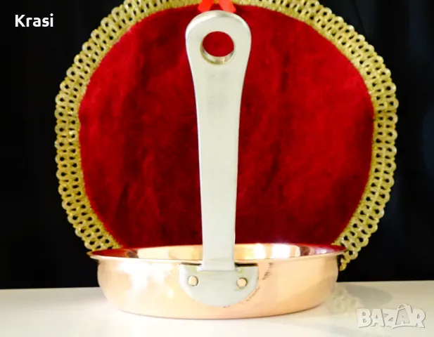 Меден тиган,ръчно кован. , снимка 6 - Антикварни и старинни предмети - 49664382