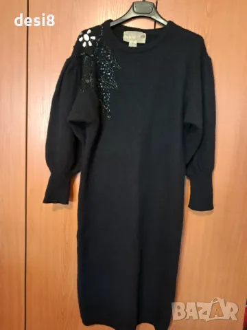 Рокля блузон  италианско плетиво