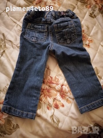Детски дънки 6-9 месеца , снимка 2 - Панталони и долнища за бебе - 33908916