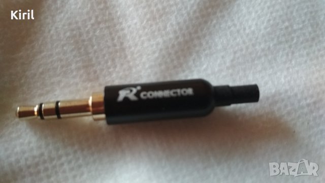Stereo Jack позлатен 3.5mm  за слушалки