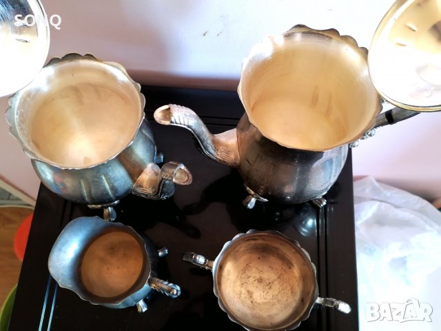 Страхотен Стар Посребрен Сервиз, снимка 9 - Антикварни и старинни предмети - 40199675