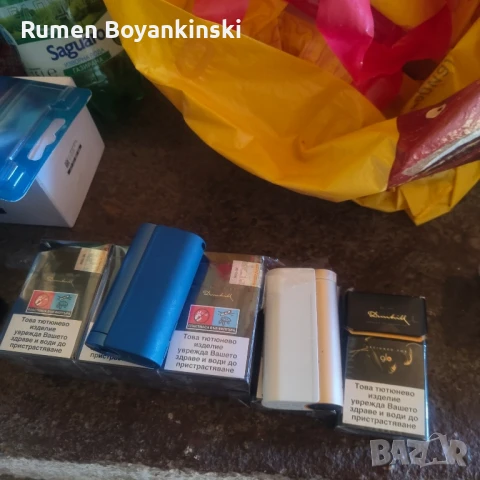 Glo 2 броя и 7 кутий цигари 