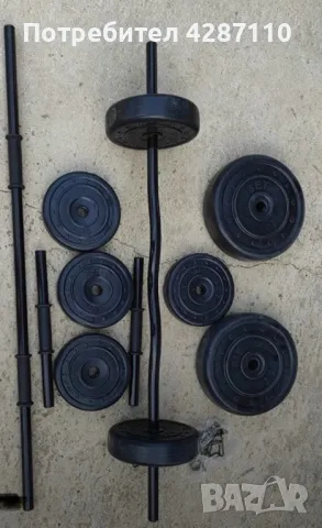 Лост + дъмбели и тежести 60 Кг, снимка 1